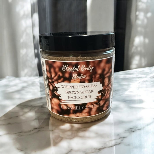 Whipped Foaming Brown Sugar Coffee Face Scrub - French Vanilla