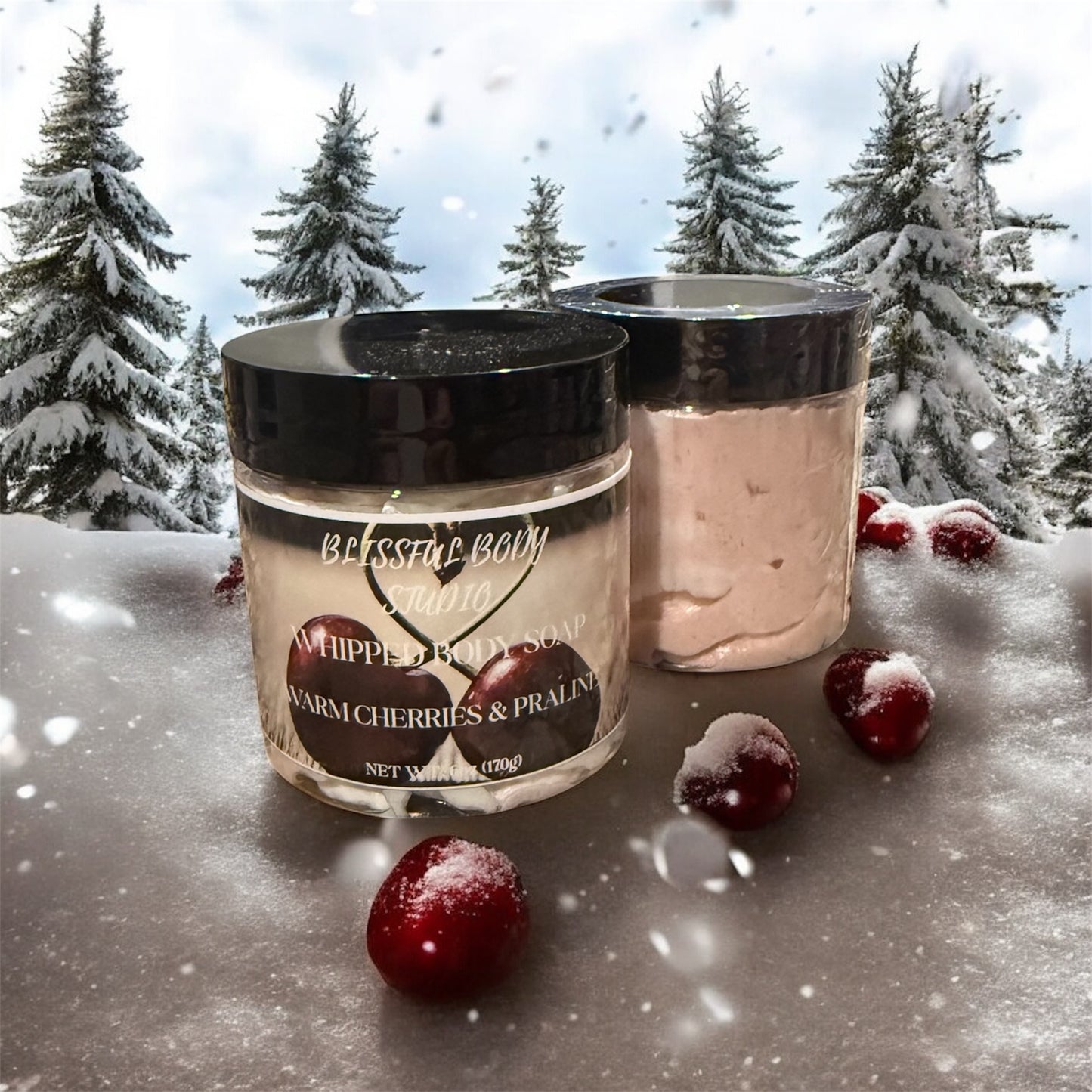 Cherries and Praline Whipped Body Soap
