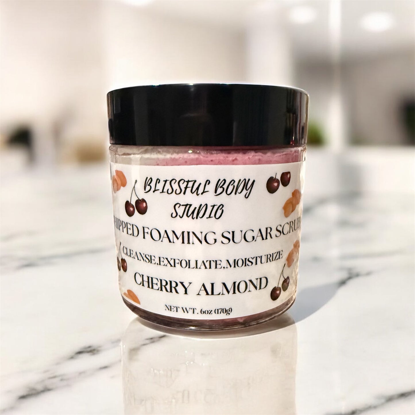 Cherry Almond Whipped Foaming Sugar Scrub