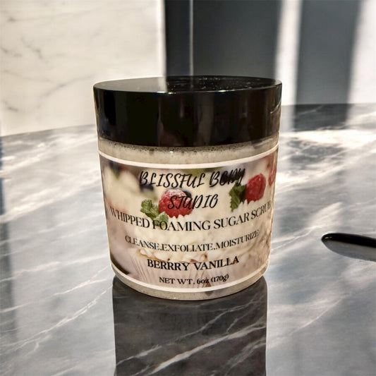Berry Vanilla Whipped Foaming Sugar Scrub