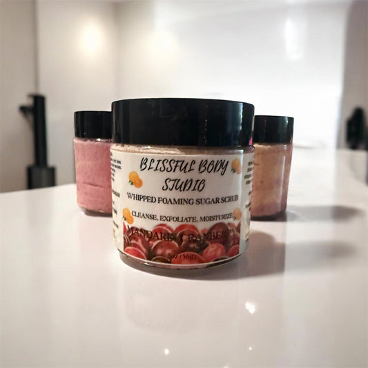 Mandarin Cranberry Whipped Foaming Sugar Scrub